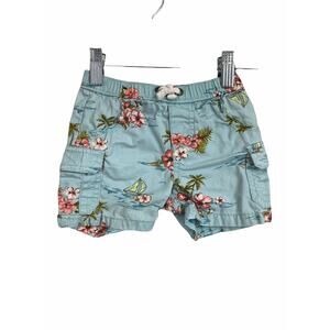 Carter's Boy's Hawaiian Ocean Print Cargo Shorts Baby's Size 12 Months